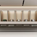 Elegant Modern Display Cabinets With Glass Doors And LED Lighting For Retail Products