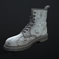 Next Generation Boots Medium Boots Leather Boots PBR White Boots 3d model