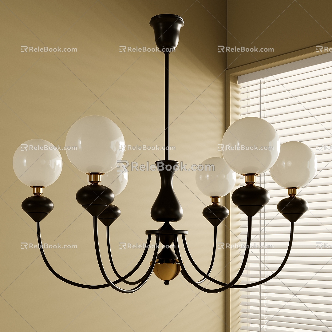 French chandelier 3d model