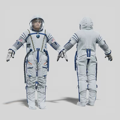 Modern Astronaut Space Suit Space Suit Space Suit Flight Suit 3d model