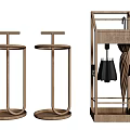 Essential Household Storage Items Including Umbrella Stands Knife Blocks And Wooden Organizers