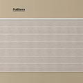 Modern Pollform Roman Shades In Neutral Linen Fabric With Striped Design