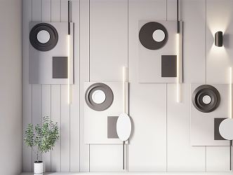 Modern wall lamp 3d model