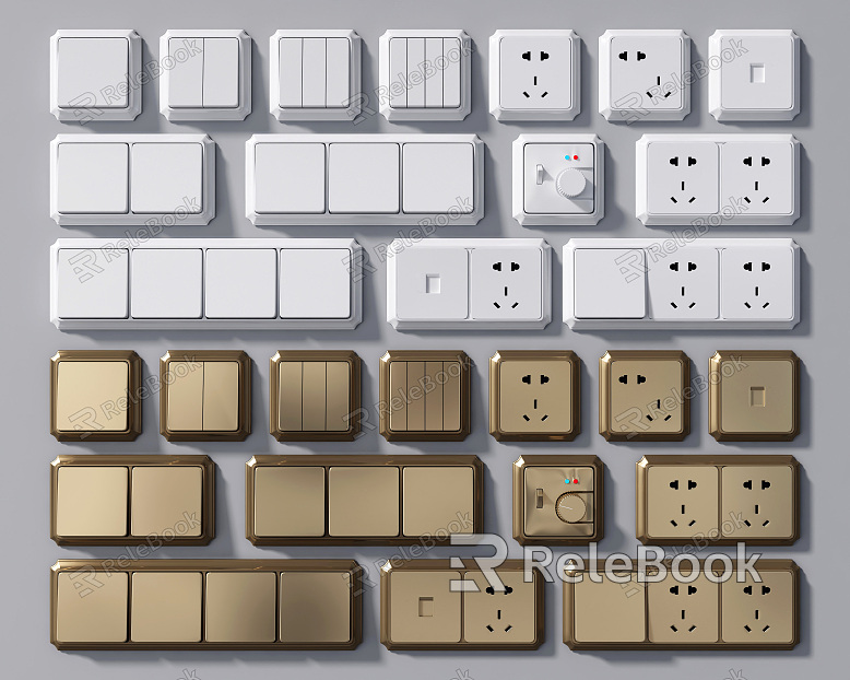 Modern Switch Switch Socket Panel model