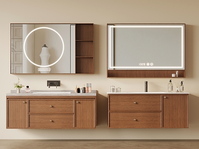 Middle Style Bathroom Cabinet model