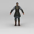Game Chibi Anime Game Figure Man Warrior 3d model