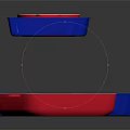 Colorful Baking Dishes Set With Red Blue Rectangular Square Oval Shapes