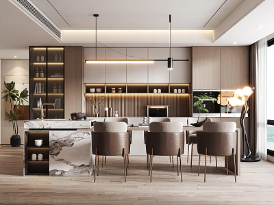 Modern Restaurant 3d model