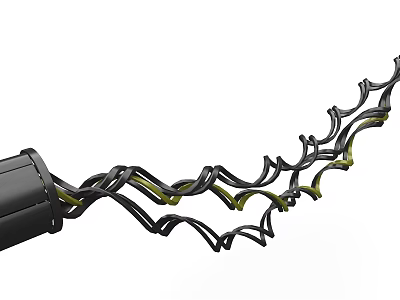 Industrial Mechanical Chain Equipment With Durable Black Yellow Precision Design Structure 3d model