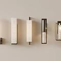Different Modern Wall Lamps With Various Designs For Home Interior Lighting 3d model