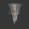 modern return capsule 3d model