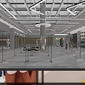 Modern Self Service Warehouse Clothing Store With Window Display And Racks