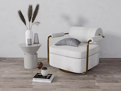 Modern Single Sofa Leisure Chair 3d model