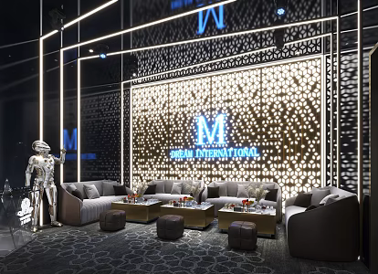 Modern KTV rooms 3d model