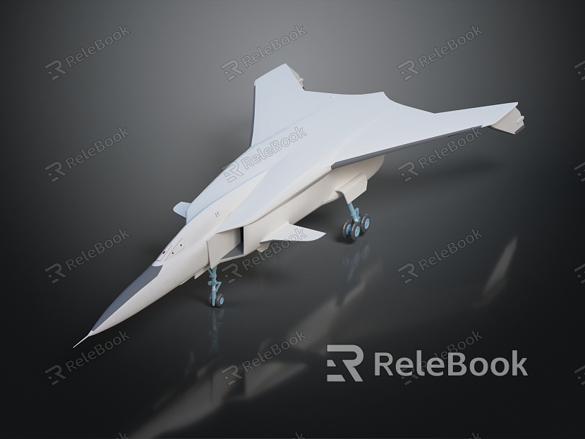 Modern Fighter Stealth Aircraft Military Aircraft model