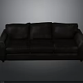 Modern Black Sofa Living Room Furniture With Upholstered Seats And Classic Design
