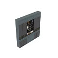 Modern Navy Blue Wine Cabinet Featuring Multiple Shelves Storage For Bottles Decorative Items And Books