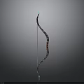 Modern Camouflage Bow Design With White String Brown Grip And Green Tips