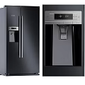 Modern Kitchen Appliance Double Door Refrigerator With Water Dispenser And Digital Temperature