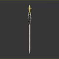 Elegant Yellow Carved Gemstone Silver Hairpin With Intricate Floral Design And Detailed Ornamental Stem