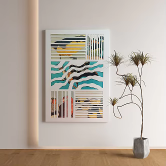 modern decorative painting 3d model