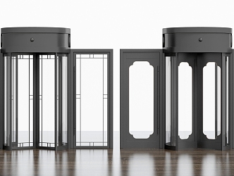 New Chinese revolving door 3d model