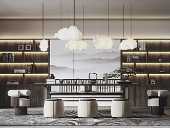 New Chinese Tea Room 3d model
