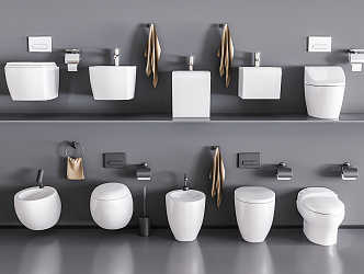 Modern toilet 3d model