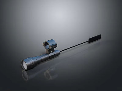 Professional Telescopic Scope With Metallic Body Mounting Bracket And Optical Lens 3d model