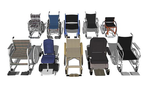 Modern Wheelchair 3d model