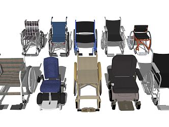 Modern Wheelchair 3d model