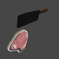 Fresh Marbled Raw Beef Steak With Juicy Red Meat And White Fat