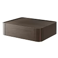 Modern Dark Wood Bedside Table With Sleek Design And Single Drawer Storage