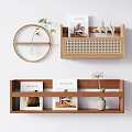Nordic Wall Shelf Wall Decorations 3d model