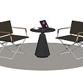 Modern Leisure Tables and Chairs Negotiation Tables and Chairs Dining Tables and Chairs 3d model