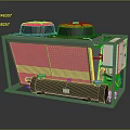 Efficient Industrial Chiller Unit with Dual Fans Heat Exchanger Compressor and Control Panel