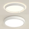 Modern Round White LED Ceiling Light With Sleek Minimalist Design And Flush Mount 3d model