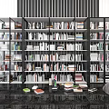 Modern Bookshelf 3d model