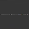 Detailed Railway Track Structure With Rail Tracks And Signal Equipment