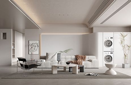 The Silent Living Room 3d model