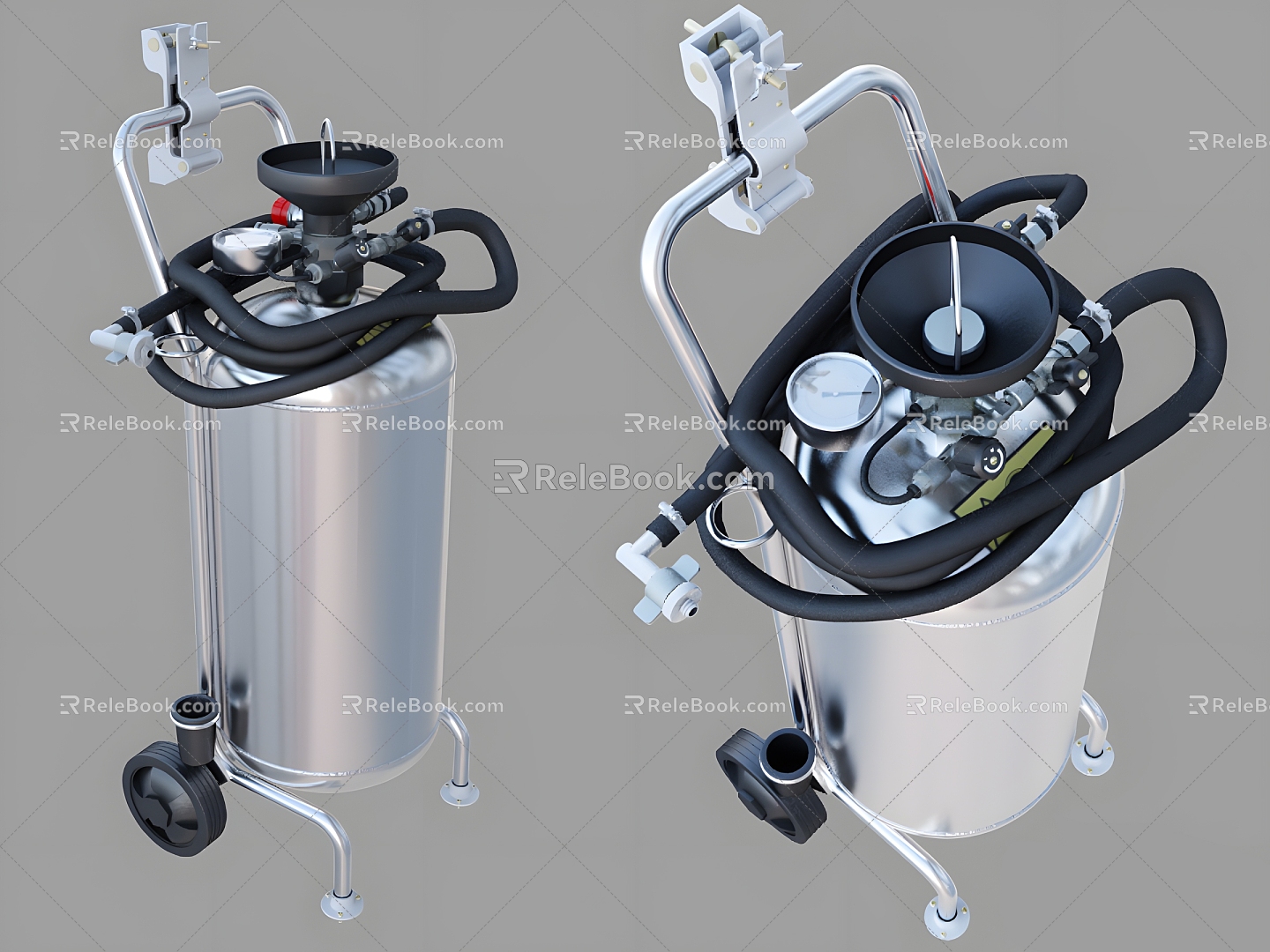 Gas tank tank equipment gas tank cleaning tank industry 3d model