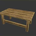 Wooden Kids Table with Simple Design for Children Study and Playroom