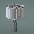 Industrial Cylindrical Tank Equipment With Metal Support Stand And Vertical Structure