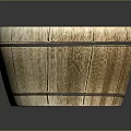 Rustic Wooden Barrel With Red Rim And Black Hoops Design Detail
