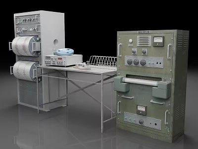 Industrial Equipment Featuring Control Panels Gauges Instrumentation Mechanical Units And Metal Frames 3d model