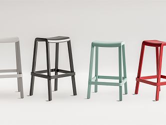 Modern Bar Stool 3d model