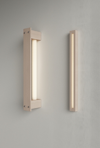 Modern Log Wall Lamp Long Wall Lamp Wooden Wall Lamp Linear Wall Lamp 3d model