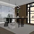 Modern Middle Ancient Study 3d model
