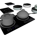 induction cooker 3d model
