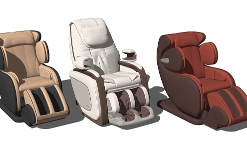 Modern massage chair leisure massage chair combination 3d model